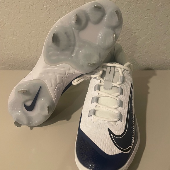 Nike Alpha Huarache Elite 4 Baseball Cleats Navy White FD2745-103 Men - Picture 5 of 5